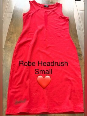 Headrush Women's Red Sleeveless Casual Dress